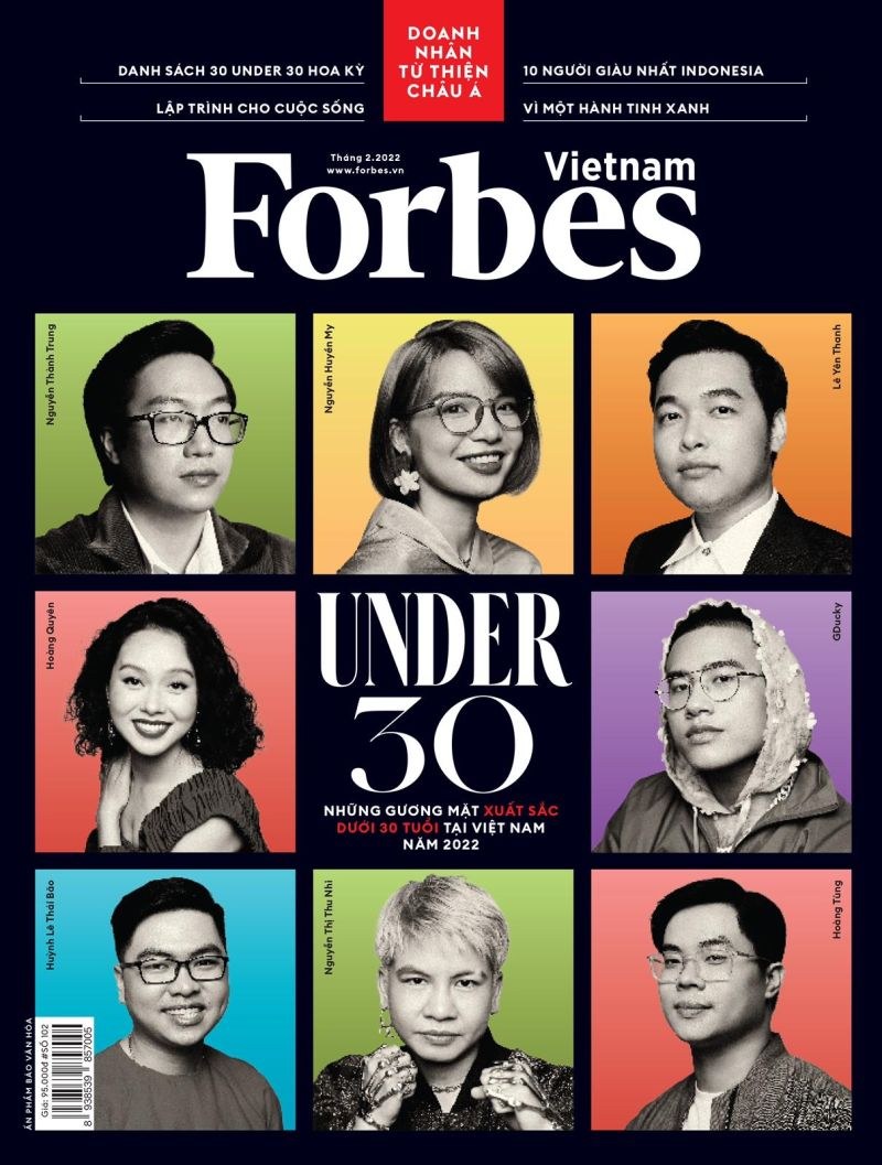 Forbes Việt Nam, February 2022 — the Under 30 issue